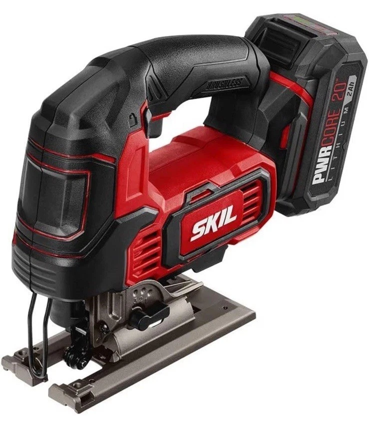 Skil PWR CORE 20 Brushless 20V Jigsaw Kit w/Battery & PWR JUMP Charger Excellent - Image 3 of 4
