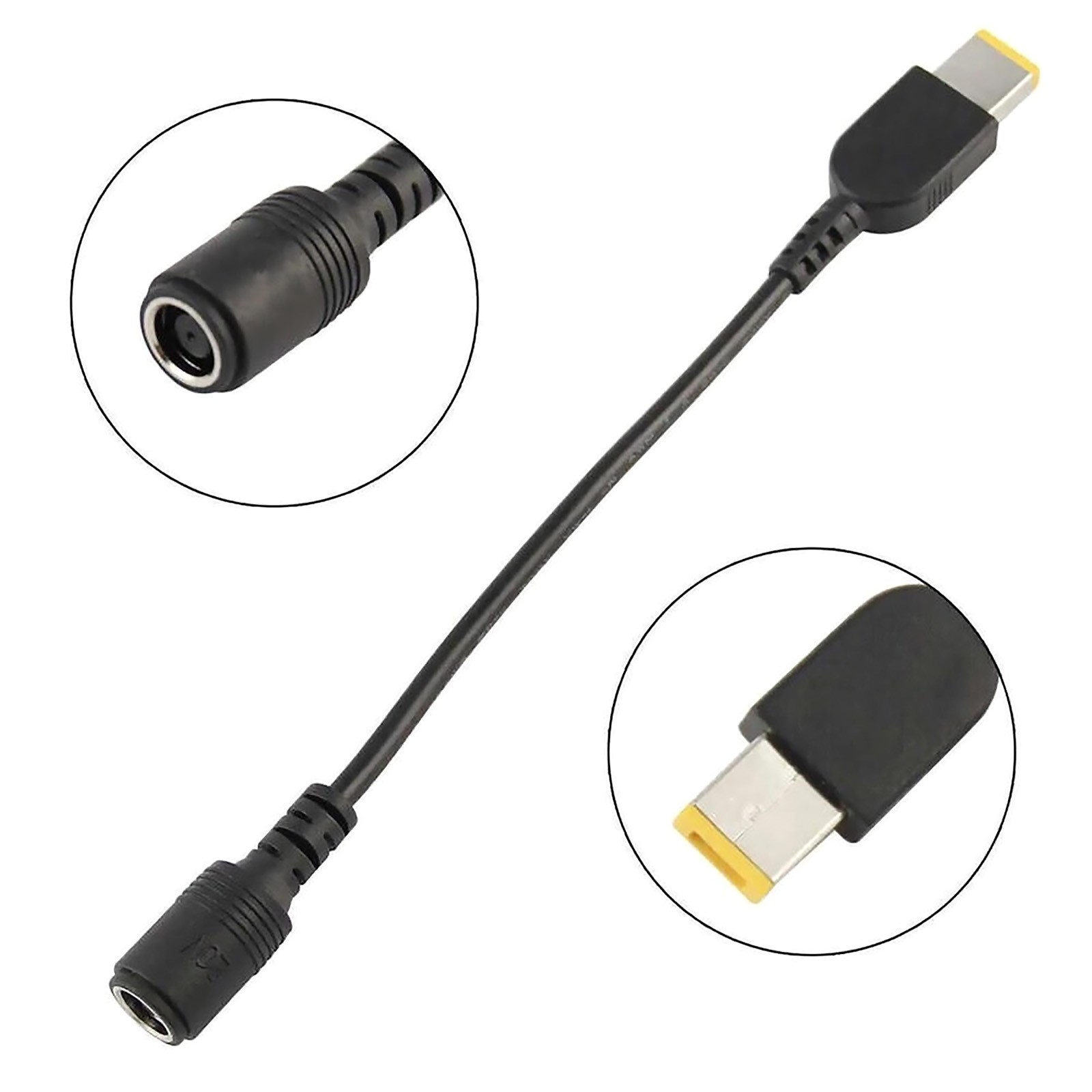 10PCS New 7.9*5.5mm Round to Square Plug Adapter Repair Part for Lenovo Thinkpad