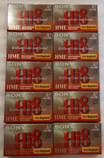 10 SONY Hi8 30min or Digital8 15min HME Video Tape Metal Evaporated. New. Sealed