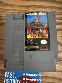 KOEI Genghis Khan Nintendo NES w/ Box & Manual NTSC-U/C 1989 Strategy