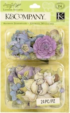 K & Company Layered Accents 24/Pkg-Flower