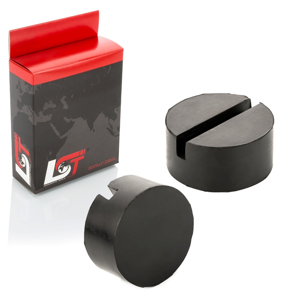 2x Jacking Point 75x35 mm Round Rubber Adapter Rubber Block for MAYBACH