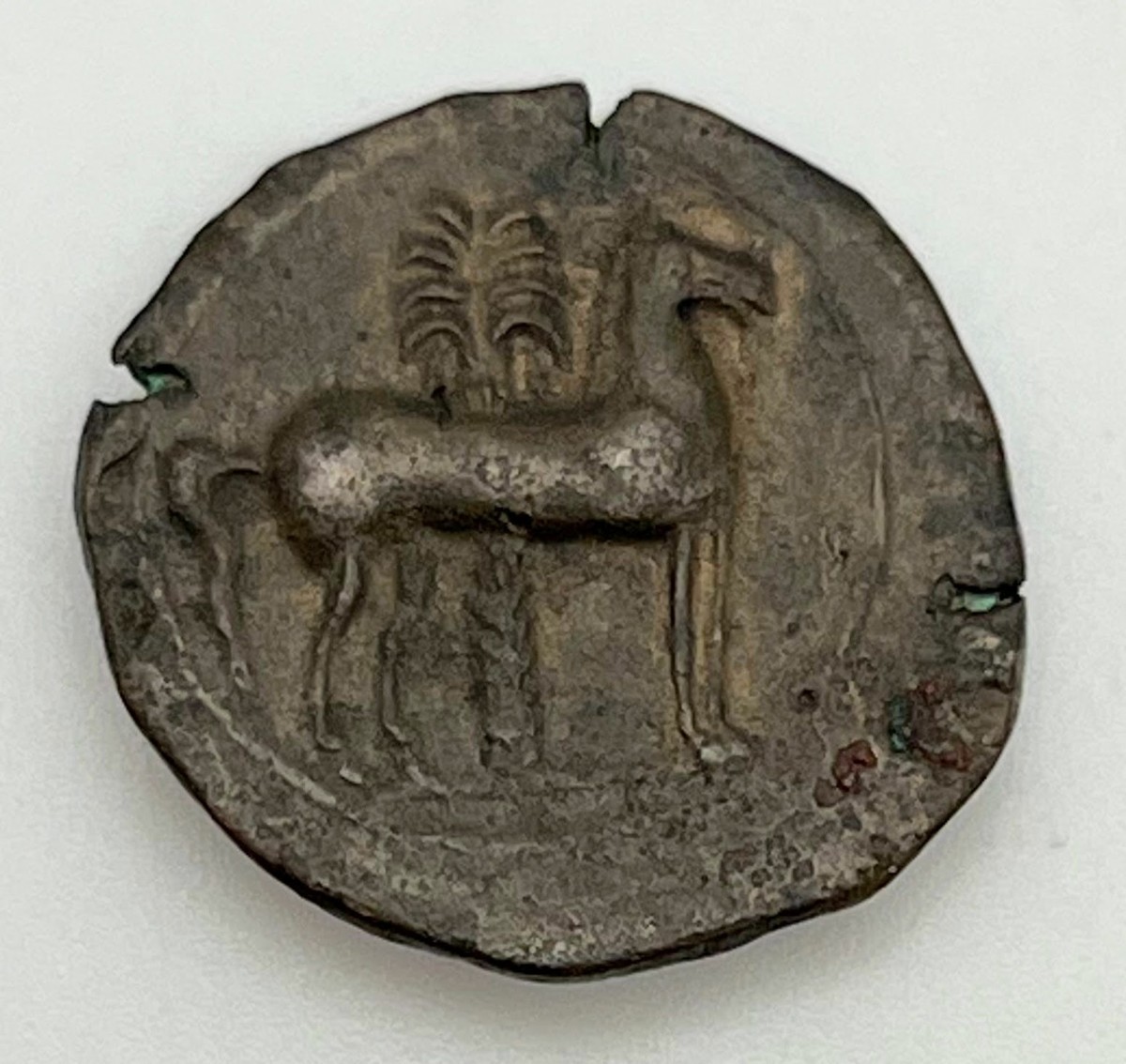 3rd Century BC Zeugitana Carthage Greek AE17 Wreathed Head Tanit I