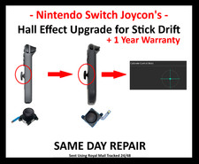 Nintendo Switch Joycons & Lite Hall Effect Joystick Upgrade - Anti-Drift