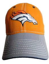 Denver Broncos NFL Fitted Reebok Hat Stretchfit Medium Fit Curved Brim
