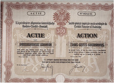 K.k. Priv. allg. österreichische Boden-Credit-Anstalt, Wien 1906, 300 Kronen, de