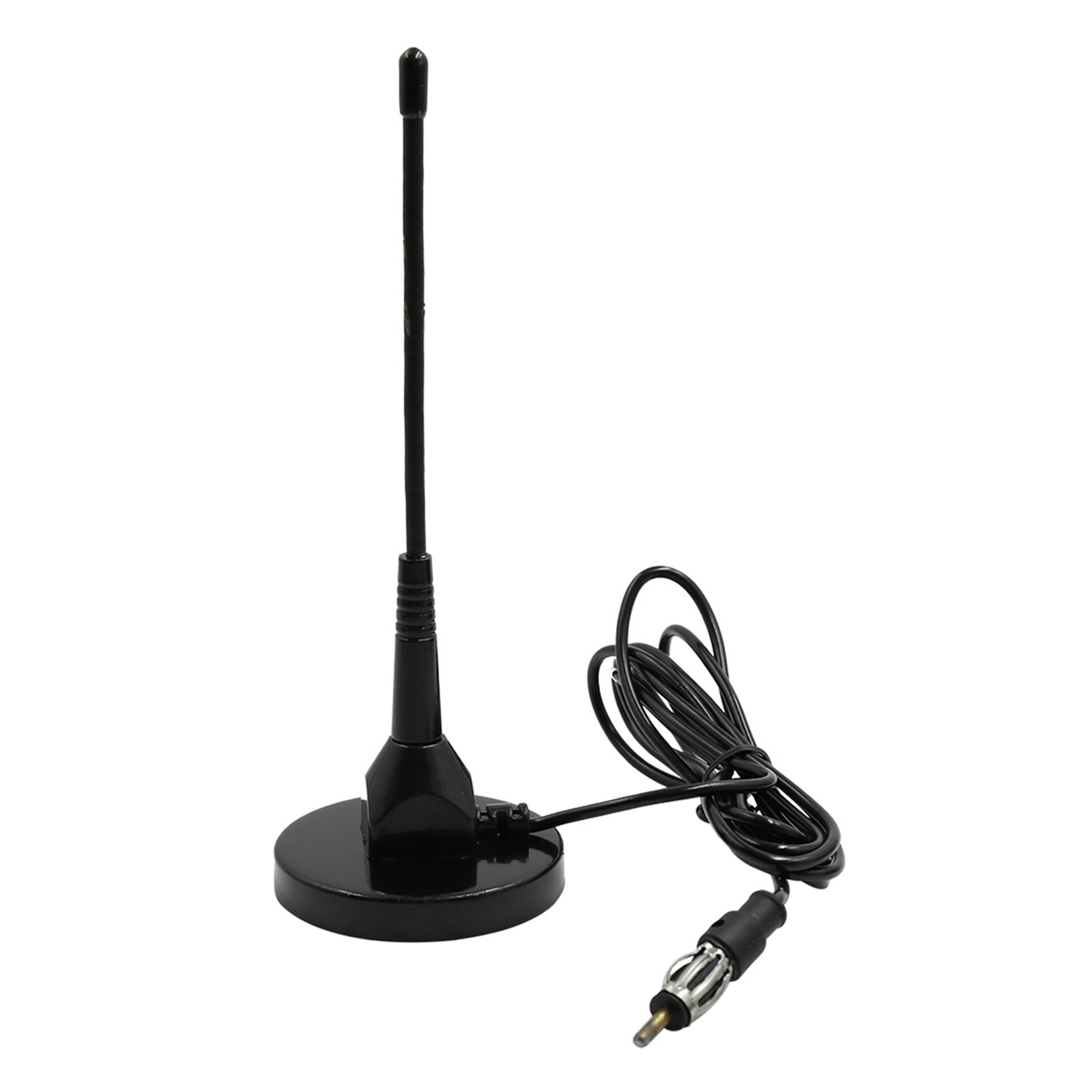 Antenne de signal radio AM FM pour toit de voiture universelle en ABS noir de 16cm
