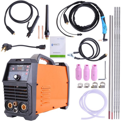 #ad #ad 200A 110 220V ALUMINUM HF TIG WELDER 2T 4T IGBT MMA PULSE TIG WELDING MACHINE $219.99