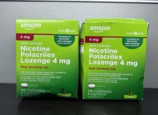 Amazon Basic Care Nicotine Polacrilex Lozenges 4 mg Mint Flavor 216 Per Box