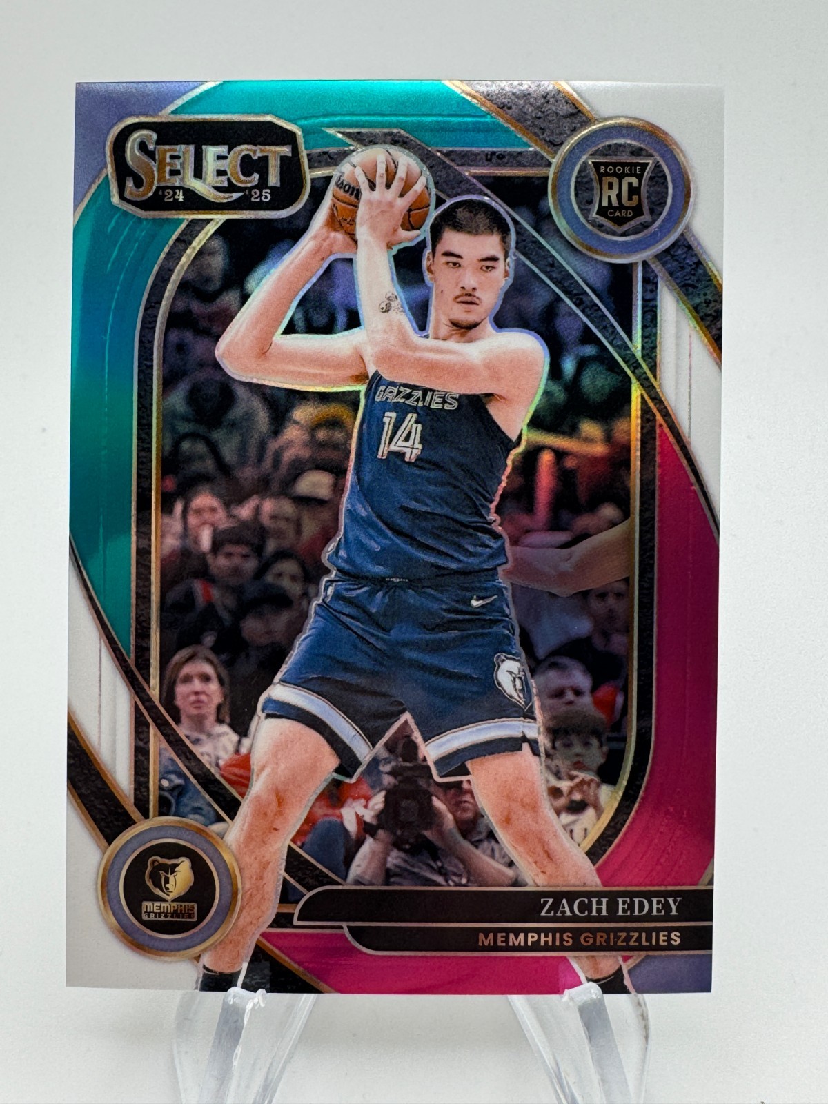 2024-25 Select ZACH EDEY Rookie Courtside Teal White Pink /49 #280 Grizzlies