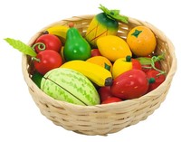 Obst Im Korb | Korb= Ø 21 Cm, Holz, 23 Teile, Per Set | 51661 | Deutsch | 2025