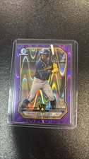 2026 Bowman Baseball Jesus Made Purple RayWave /250 Brewers #BCP-96