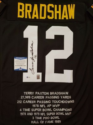 terry bradshaw signed jersey
