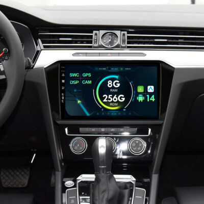 256GB Android 14 Autoradio Carplay GPS Navi Für VW Magotan Passat B8 RDS BT SWC