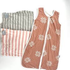 Copper Pearl 3 pc Bundle Sleep Sack Wearable Blanket 6-12, 5-in-1 Covers Nursing