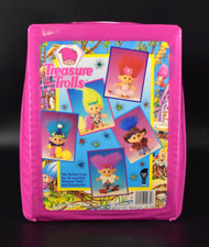 Vintage 1992 Ace Novelty TREASURE TROLL Carrying Case Pink Holds 10 Trolls