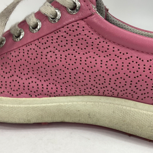 Zapatos de golf Ecco Hydromax - para mujer talla 5 - rosa chicle - sin clavos - Imagen 5 de 15