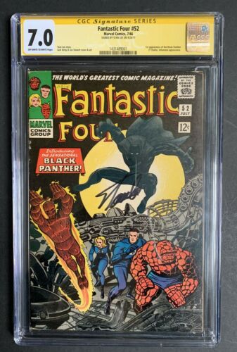Fantastic Four #52 1st Appearance Black Panther SS STAN LEE CGC 7.0 
