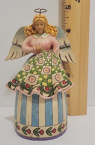 Jim Shore Heartwood Creek Stitch And Sew 'Til You're Aglow Sewing Angel Figurine - Picture 10 of 11