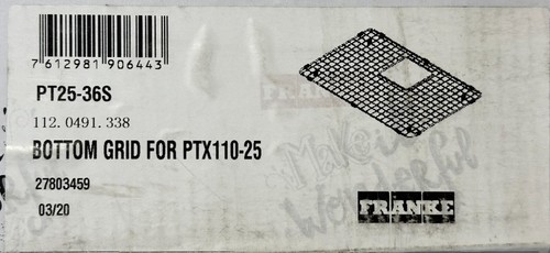 FRANKE PT25-36S Pecera Bottom Sink Grid for PTX110-25 - STAINLESS STEEL - NEW! - Picture 5 of 5