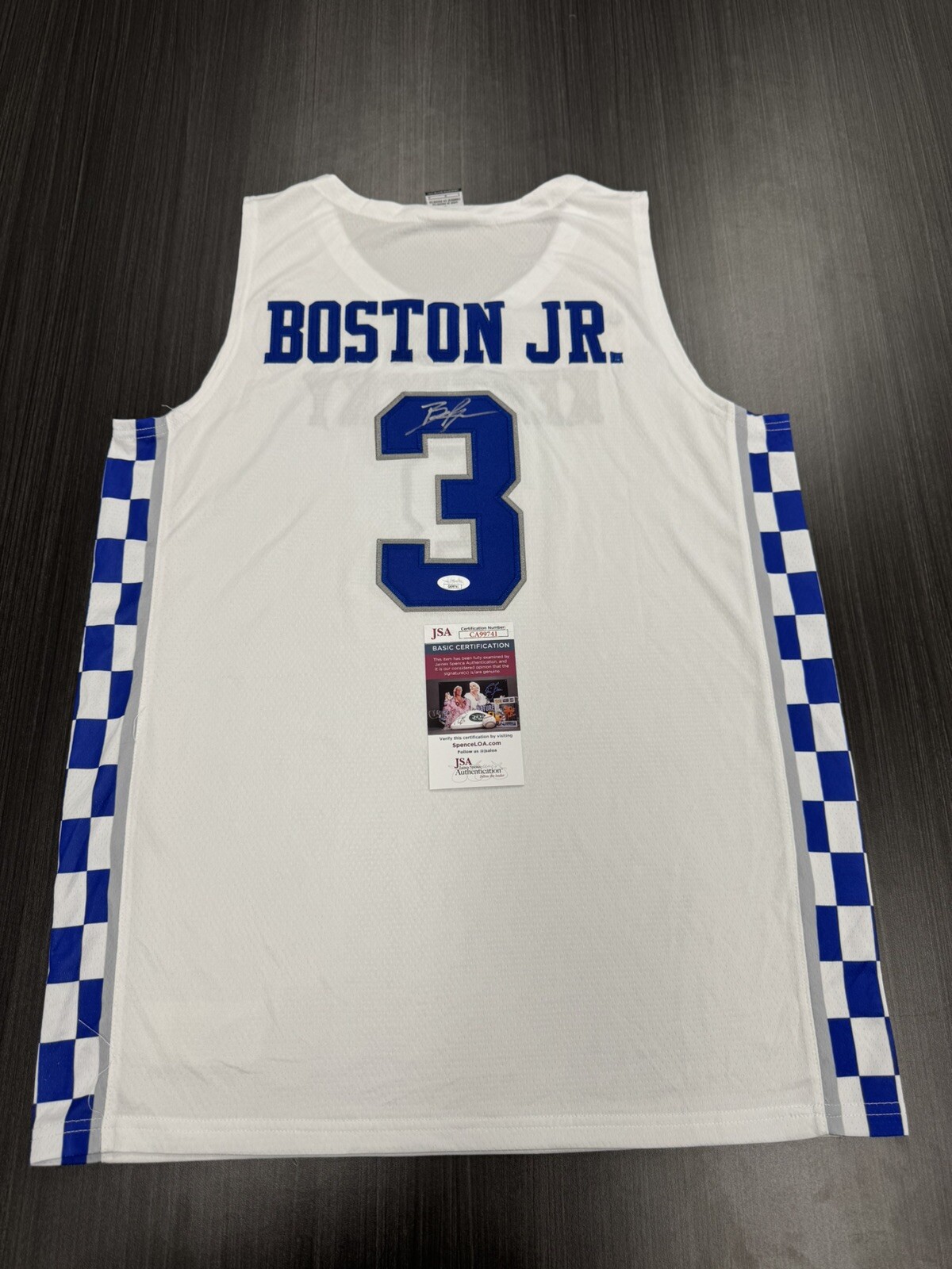 Brandon Boston Signed Kentucky Wildcats Jersey JSA COA 