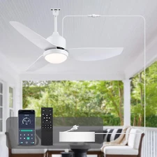 Waterproof Outdoor Ceiling-Fan with Light - 42" Modern Ceiling Fans with 3 Color