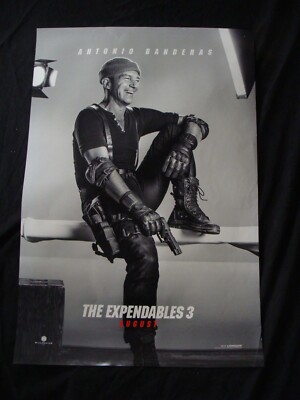 EXPENDABLES 3 movie poster ANTONIO BANDERAS Original DS One sheet 2014