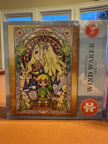 Lot of 3 Zelda 550 Piece Collector's Puzzles Wind Waker Series 2 & 3 Sealed - Picture 2 of 7