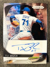 2020 Panini Prizm #RA-TZ T.J. Zeuch Rookie RC Auto Autograph Card