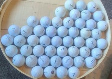 Lot Of 50 Assorted Golf Balls Nike Titleist Top Flight Etc