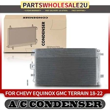 AC Condenser w/ Receiver Drier & Bracket for Chevy Equinox GMC Terrain 2018-2022