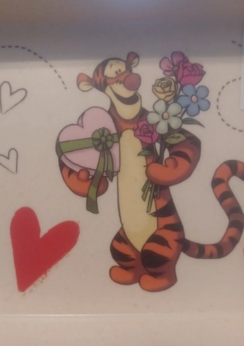 Bandeja para servir de bambú Disney Winnie The Pooh & Friends 5,5" x 13,5" nueva San Valentín - Imagen 3 de 4