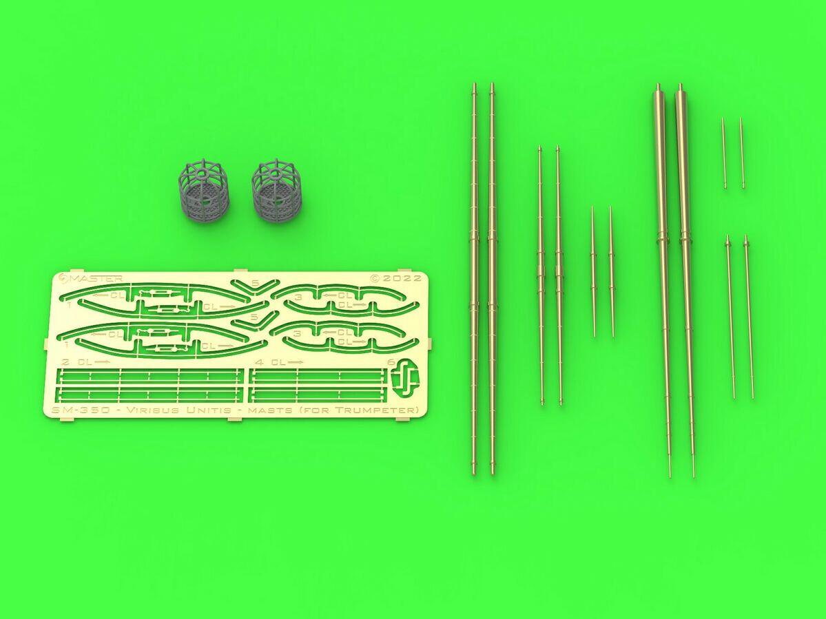 Mats SMS Viribus Unitis 1/350 Master-Model évite la casse du gréement naval