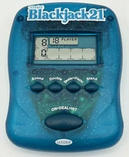 2004 Radica Pocket Blackjack 21 Handheld Electronic Travel Game Tested__