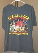 Looney Tunes Classic Gray It"s All Good In The Neighborhood Large T-Shirt