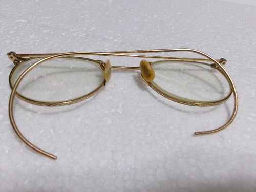 Vtg ARTCRAFT Fulvue NOKOROD AO 1/10 12K G.F. Eyeglasses Round Wire Cable Temples - Picture 11 of 11