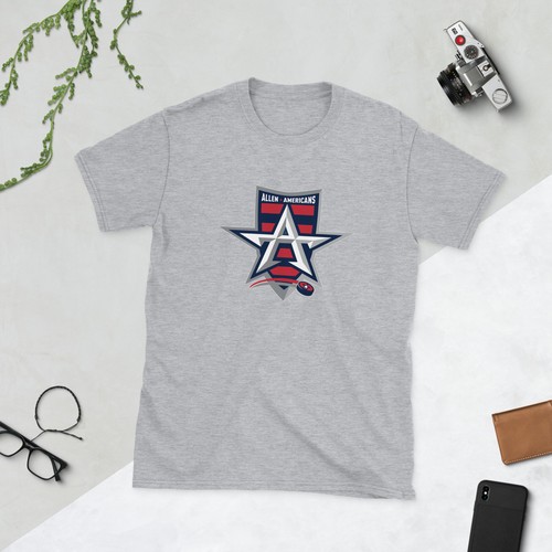 Allen Texas Americans Hockey Team Short-Sleeve Unisex T-Shirt - 第 5/6 張圖片