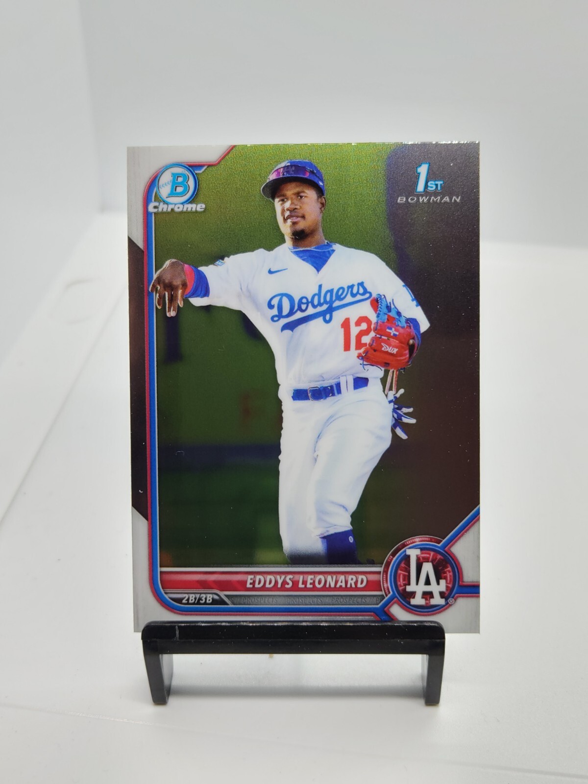 2022 Bowman Chrome Eddys Leonard 1st Bowman Los Angeles Dodgers #BCP-57
