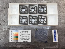 Qty 6 Seco CNMG 643 MF4 CNMG190612-MF4 31530 TM2000 Grade Carbide Inserts