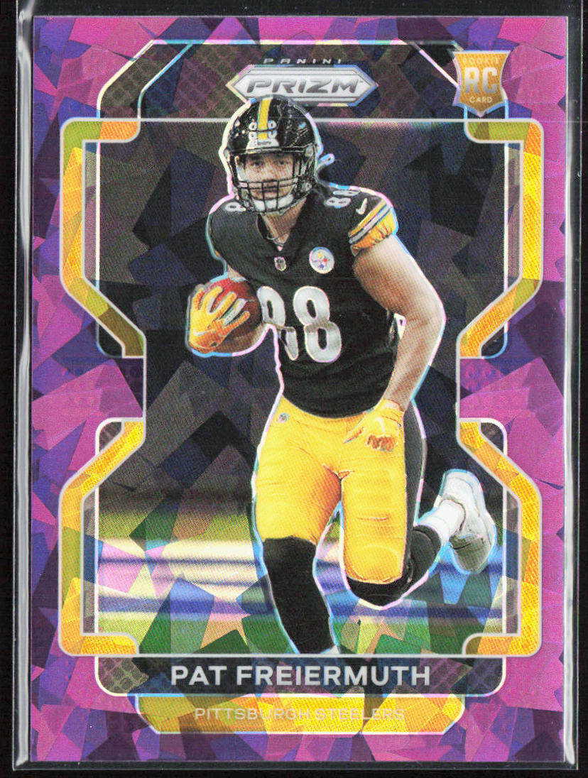 2021 Panini Prizm Pat Freiermuth Purple Ice Rookie /225 #362 Steelers
