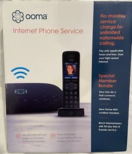 Ooma Telo Air 2 with HD3 Handset VIOP Home Phone Service Sealed.
