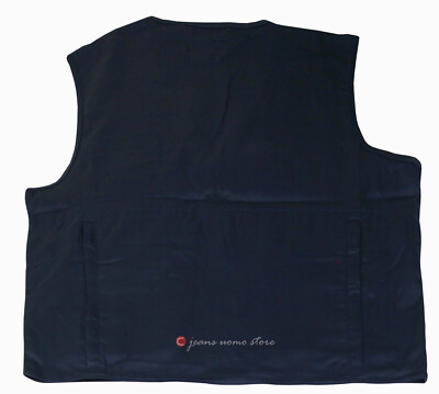 Gilet In Cotone E Lana Con Bottoni Avio Scuro - Foto 2