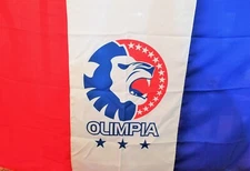 BANDERAS DE OLIMPIA - HONDURAS LOS LEONES 39 VECES MONARCAS DEL FUTBOL HONDUREÑO
