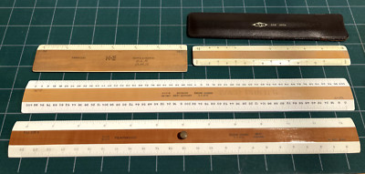 Alvin Architectural Drafting Ruler 235, 280x, 266,  K&E Paragon 6'' VINTAGE