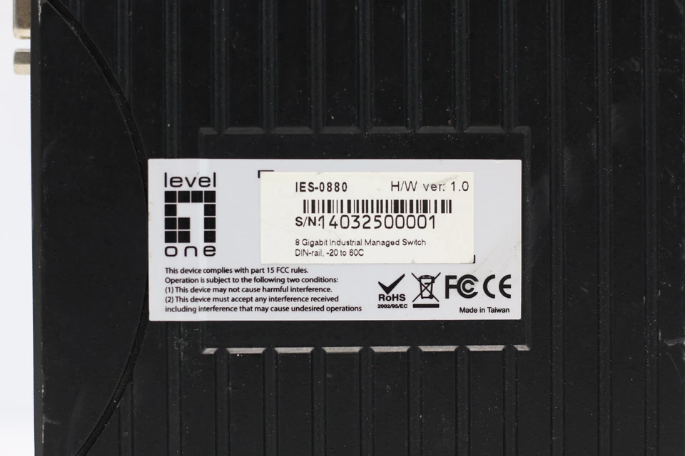 Level One IES-0880 Netzwerk Switch H/W ver: 1.0 - Bild 4 von 4