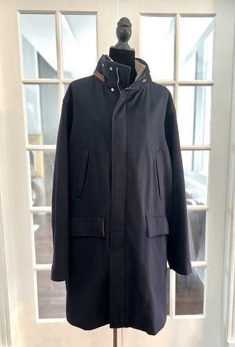 LORO PIANA 100% CASHMERE STORM SYSTEM 100% DOWN COAT NAVY XL PRISTINE RARE - Picture 5 of 24