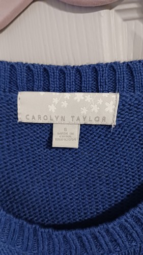 Carolyn Taylor Langarm Pullover, 100% Acryl, Schneemann Paar, Größe S - Bild 2 von 10