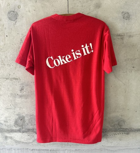 Vintage Coca Cola Shirt 80s Coke Spell Out Graphic Tee Single Stitch - 第 1/8 張圖片