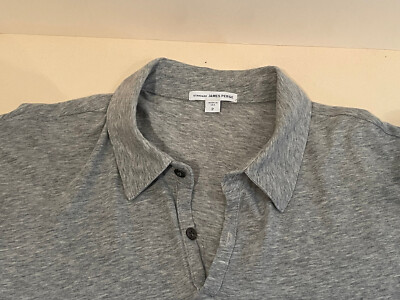 James Perse Poloshirt Polohemd grau Gr. 2 (M) MKJ3323