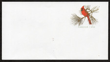 2023 # U702 Cardinal Forever #6 3/4 US Stamped Envelope WAG Flap Mint
